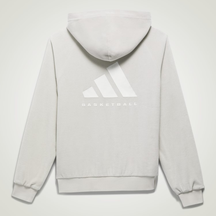 Moletom De Veludo De Basquete Cinza Metálico (gênero Neutro) Adidas