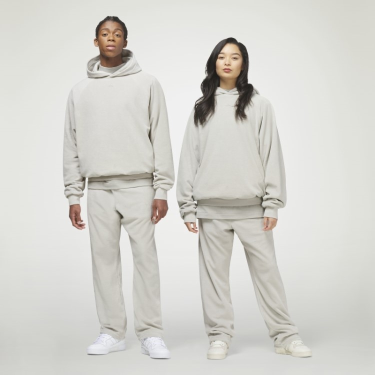 Moletom Com Capuz De Veludo De Basquete Adidas Cinza Metalizado