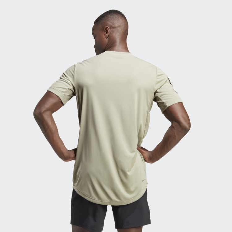 Camiseta De Tênis Com As Três Listras Adidas Club Silver Pebble