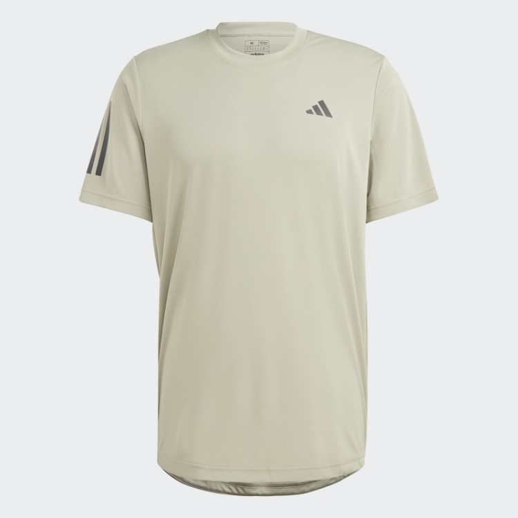 Camiseta De Tênis Com As Três Listras Adidas Club Silver Pebble