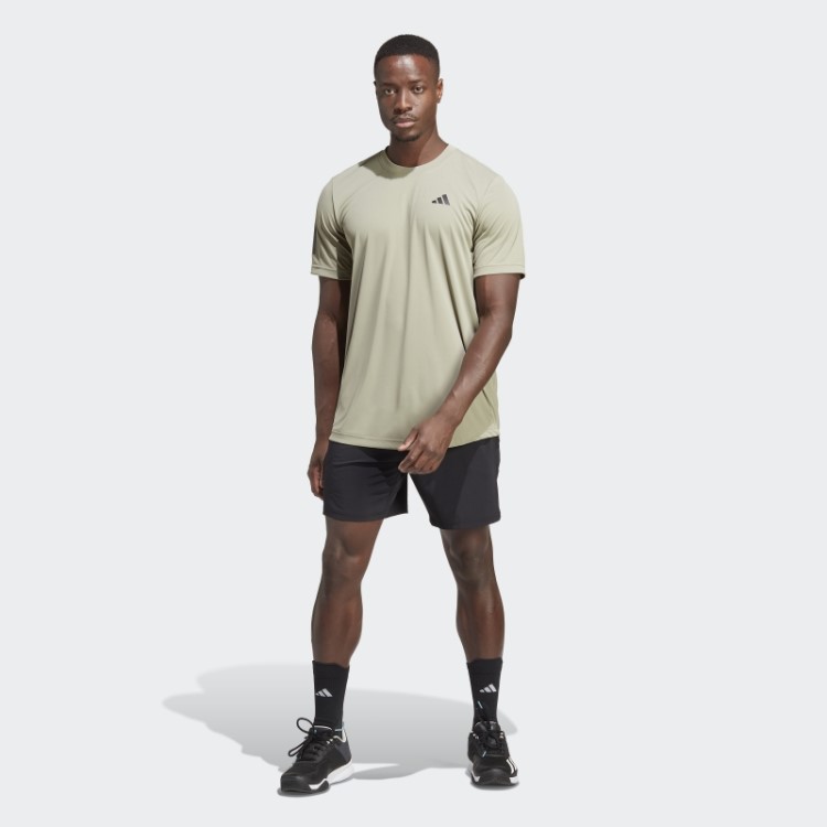Camiseta De Tênis Com As Três Listras Adidas Club Silver Pebble