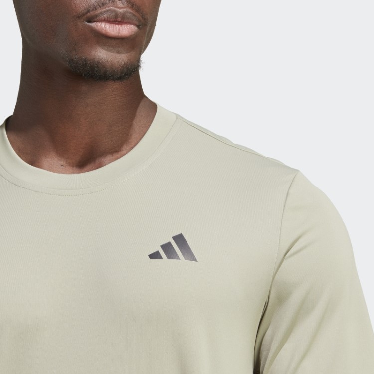 Camiseta De Tênis Com As Três Listras Adidas Club Silver Pebble