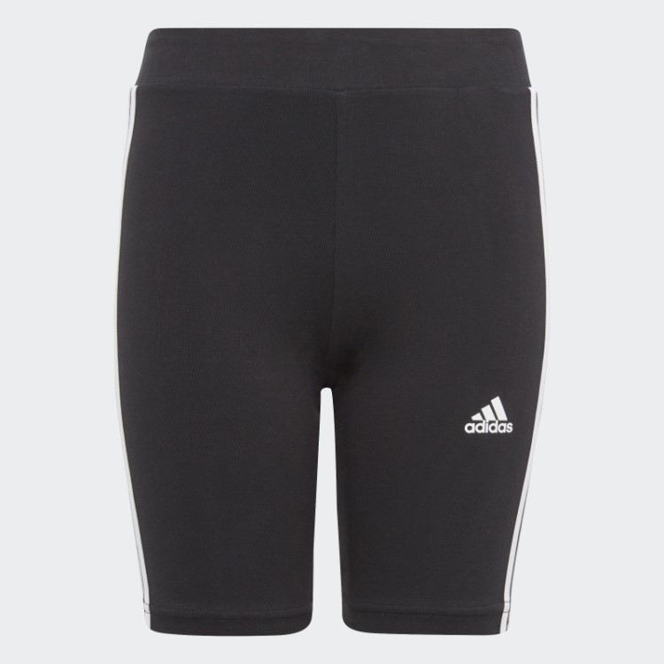 Meia-calça Preta De Ciclismo Com As Três Listras Adidas Essentials