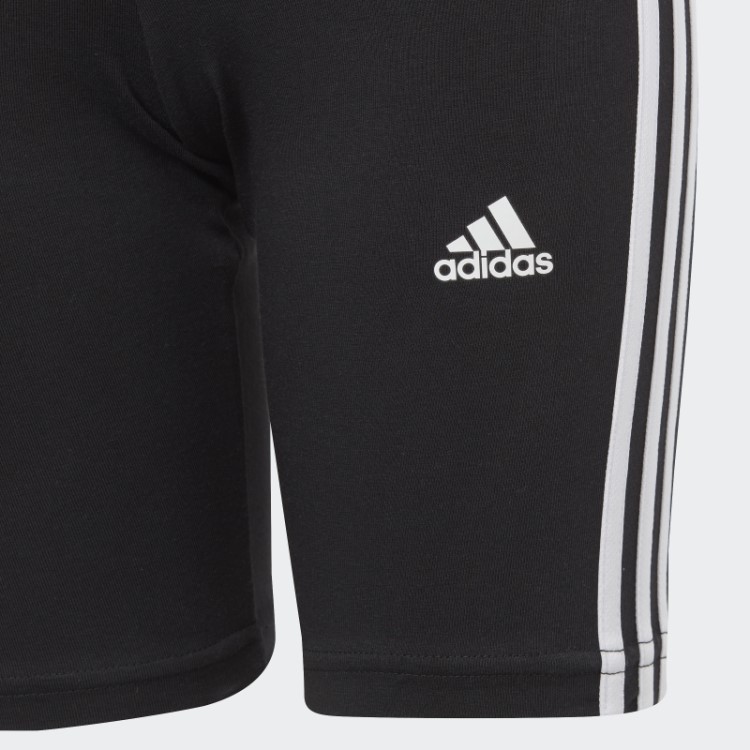 Meia-calça Preta De Ciclismo Com As Três Listras Adidas Essentials