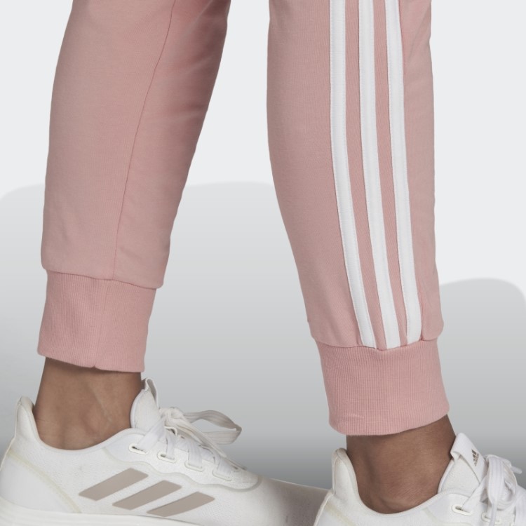 Calça Lilás Com As Três Listras Essenciais Adidas