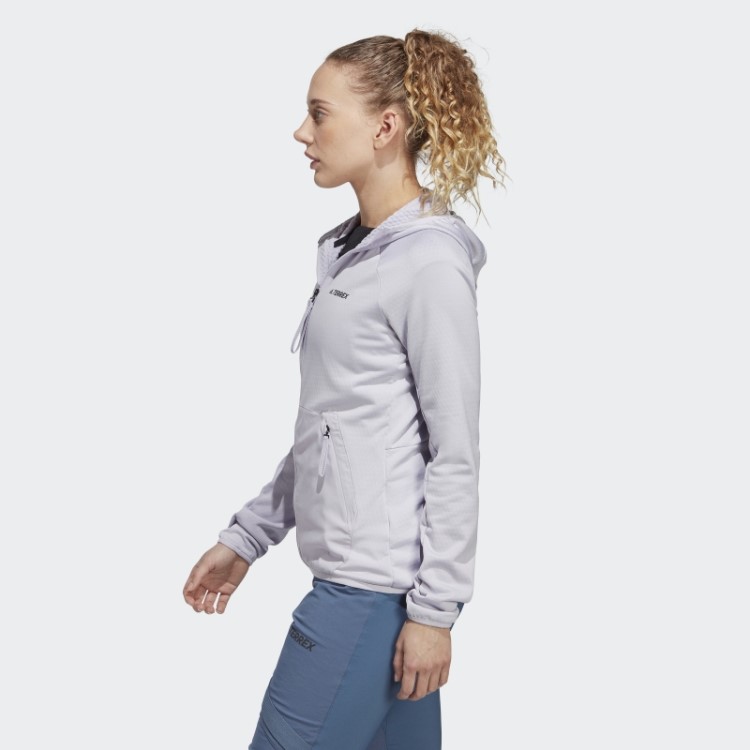 Terrex Tech Flooce Light Jaqueta De Caminhada Com Capuz Adidas Silver Dawn