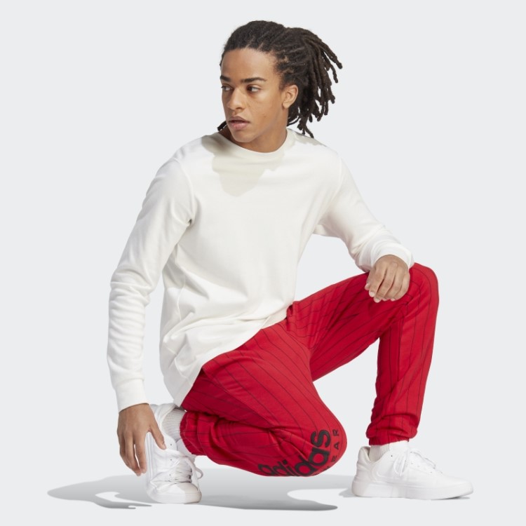 Joggers De Lã Risca De Giz Adidas Escarlate