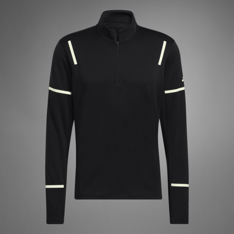 Adidas Black X-city Reflect At Night Blusa Manga Longa Com Zíper 1/2
