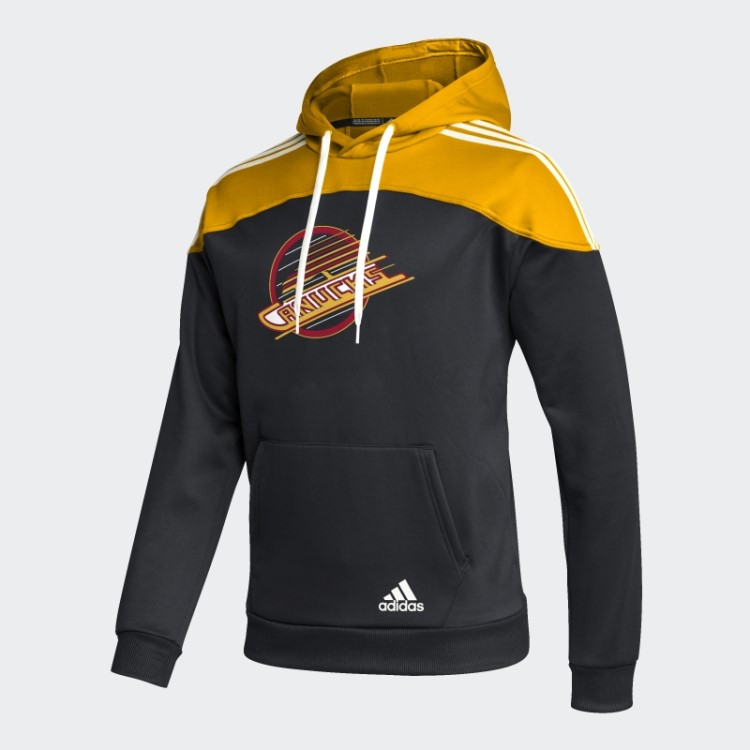 Moletom Com Capuz Canucks Preto Adidas