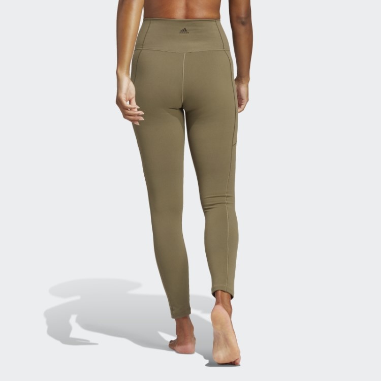 Legging Adidas Yoga Studio 7/8 Verde Oliva