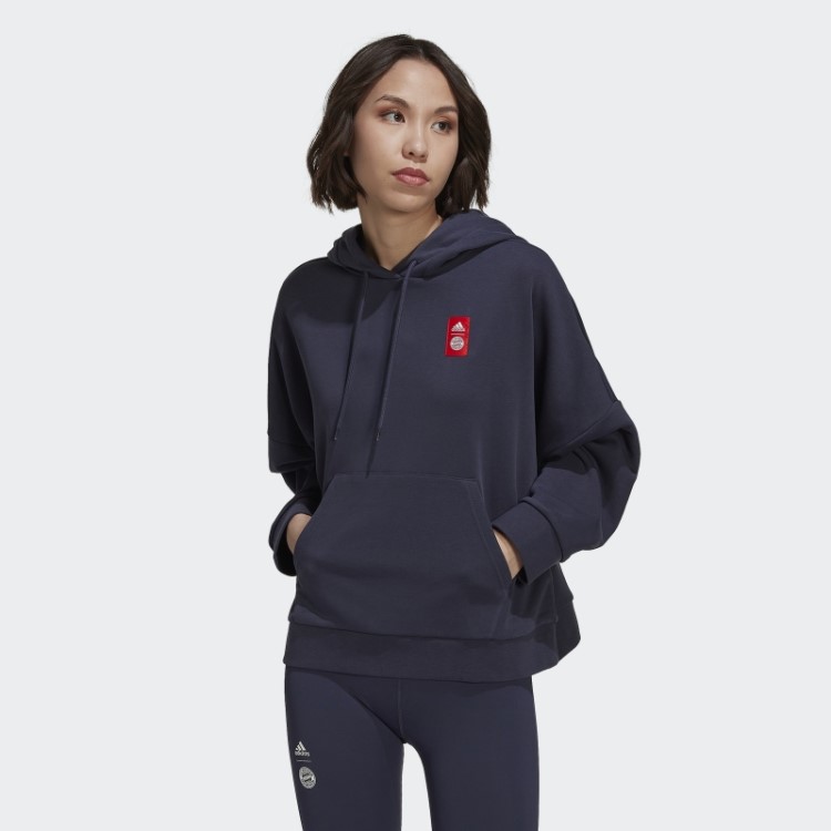 Moletom Adidas Navy Fc Bayern Dna Com Capuz