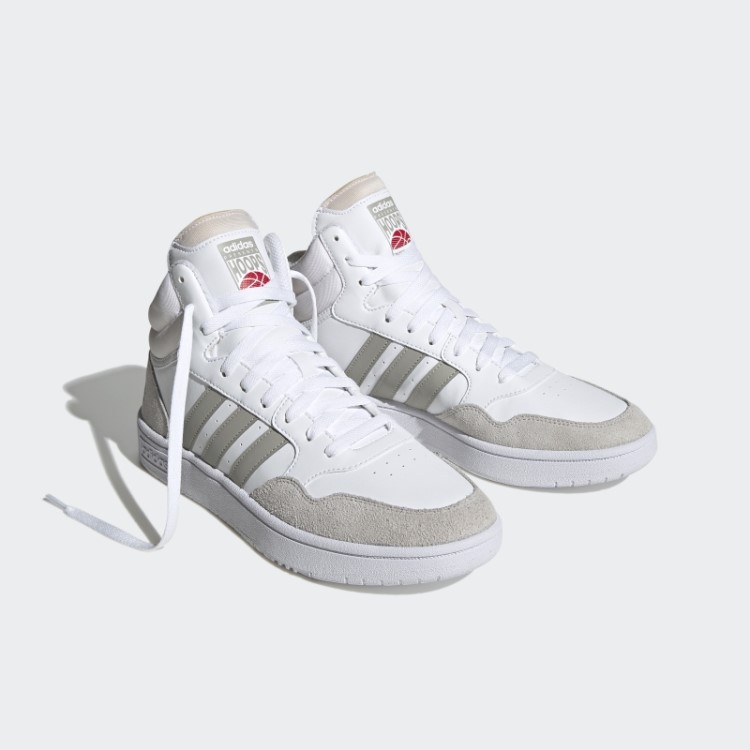 Aros Brancos 3.0 Estilo De Vida Médio Basquete Clássico Sapatos Vintage Adidas