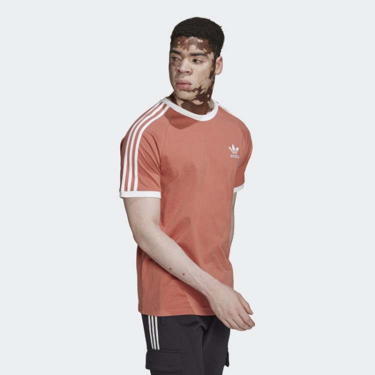 T-shirt Adidas Adicolor Classics Com As 3 Riscas Terra