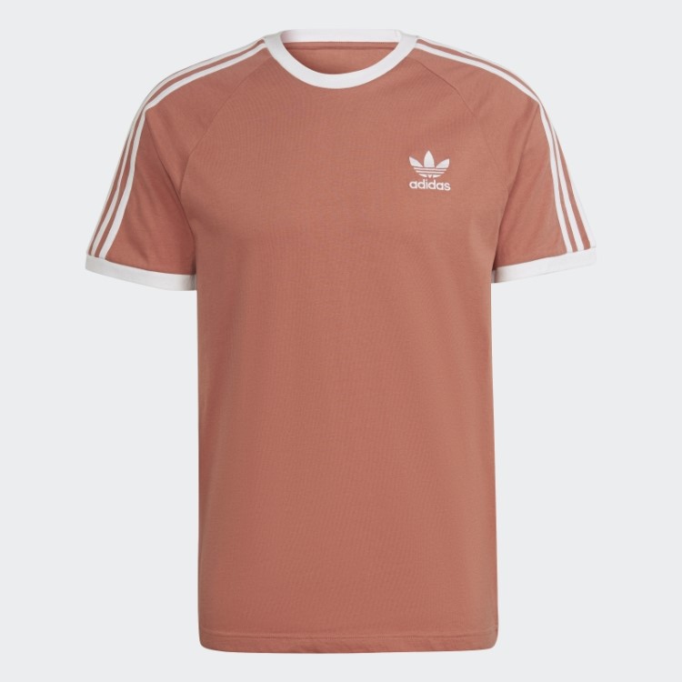 T-shirt Adidas Adicolor Classics Com As 3 Riscas Terra