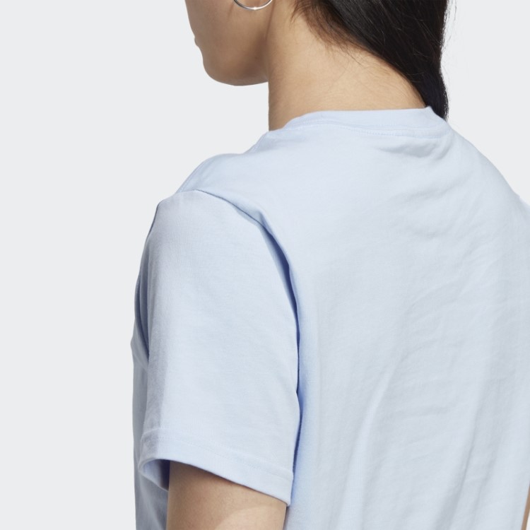 Camiseta Com Logo Adidas Essentials Azul Dawn