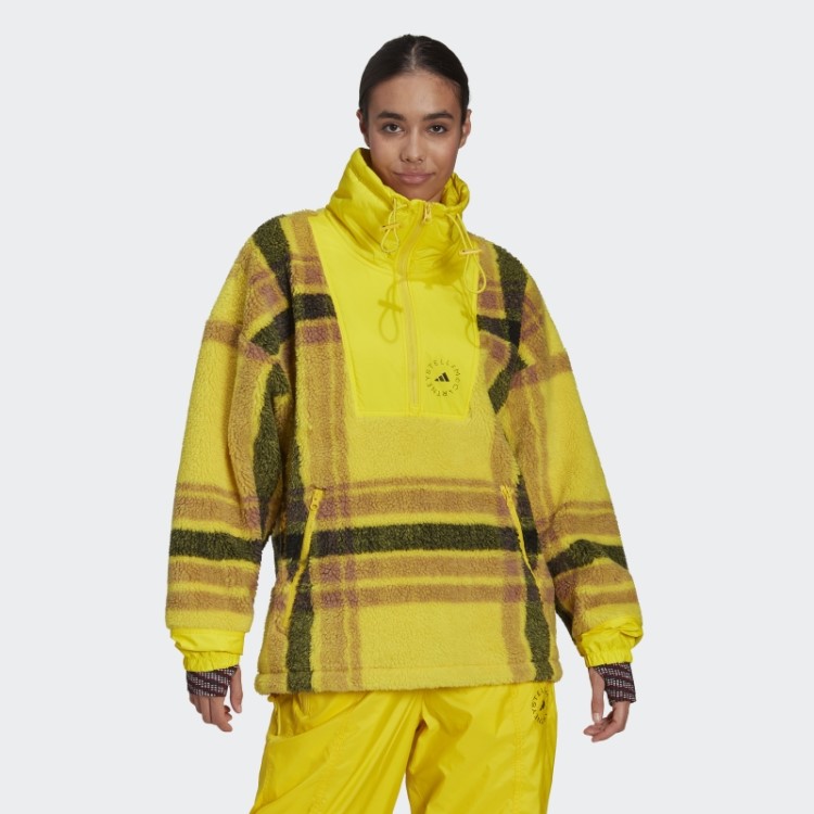 Jaqueta Jacquard Jacquard De Jacquard De Jacquard De Lã Amarela Hot Adidas By Stella McCartney