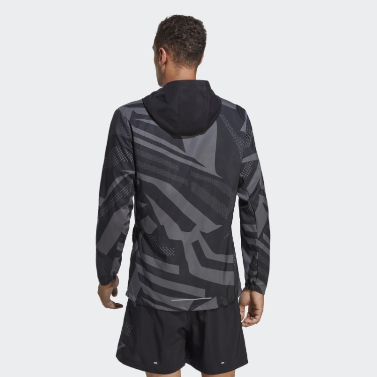 Possui A Jaqueta Sazonal Da Corrida Adidas Preta