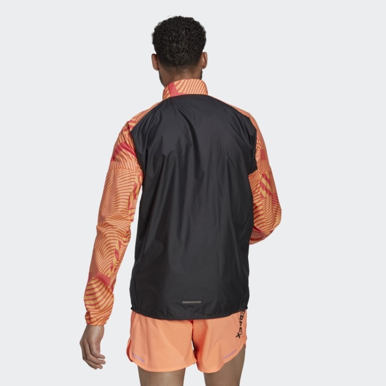 Terrex Trail Running Jaqueta Ventosa Com Estampa Bca Lilás Adidas