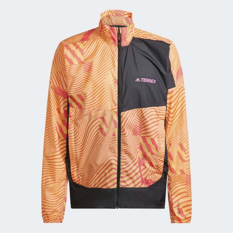 Terrex Trail Running Jaqueta Ventosa Com Estampa Bca Lilás Adidas