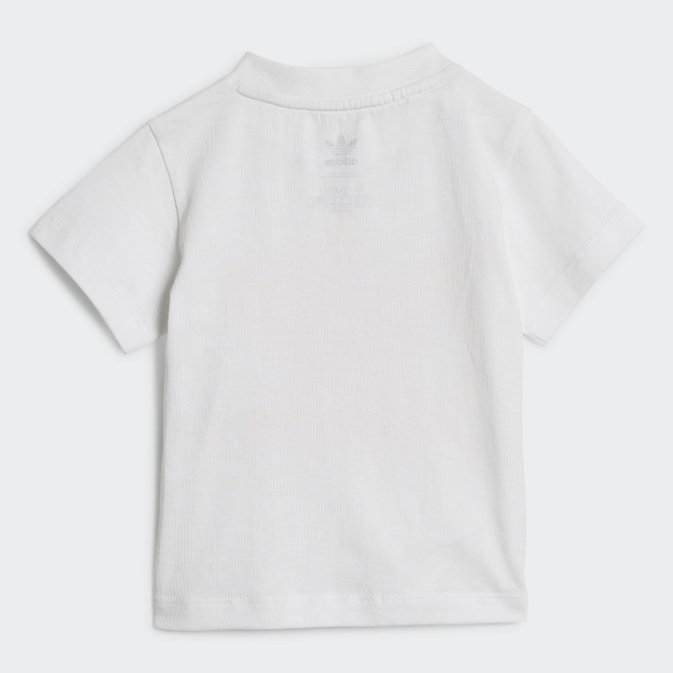 Bermuda Trefoil Conjunto De Camiseta Adidas Branco