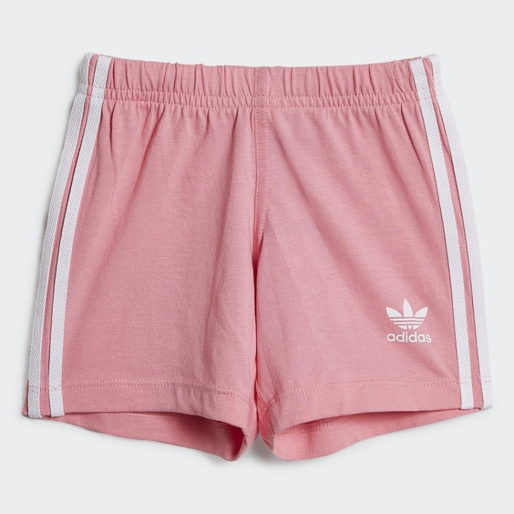 Bermuda Trefoil Conjunto De Camiseta Adidas Branco