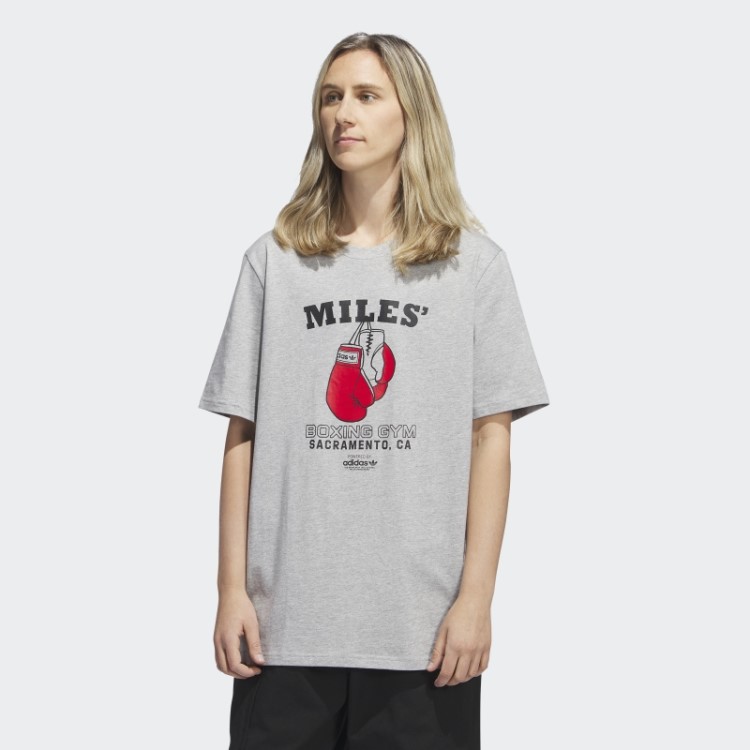 Camiseta De Manga Curta Escarlate Adidas Miles' Business Fashion