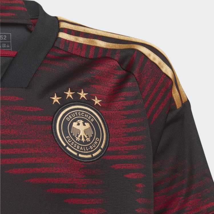 Camisa Preta Quente Da Alemanha 22 Away Adidas