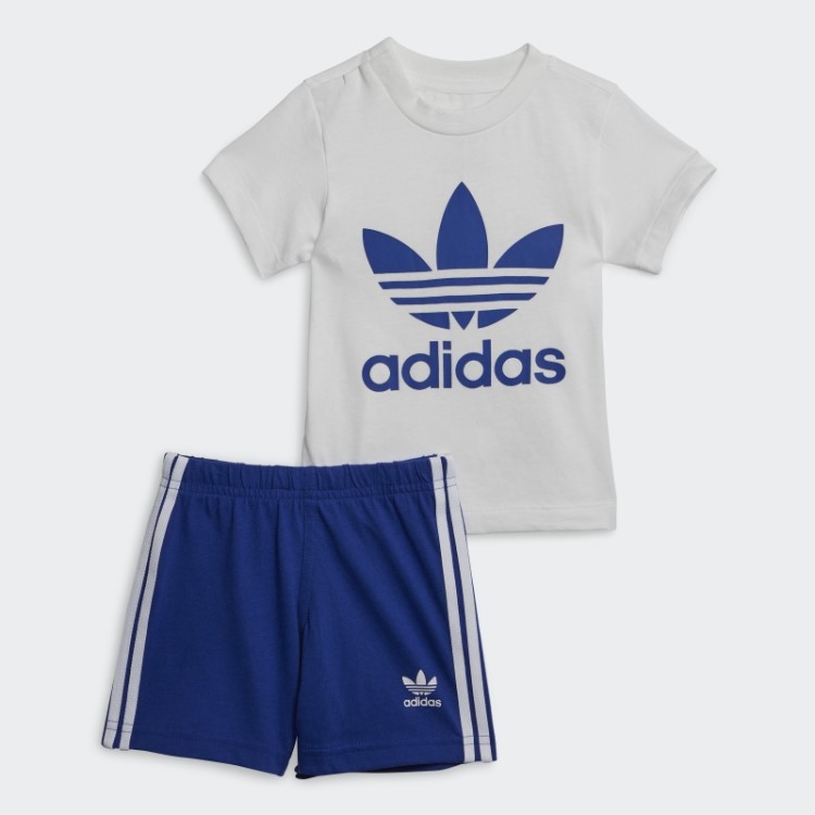 Conjunto De Shorts Azul Adidas Trefoil