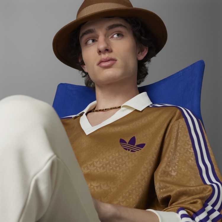 Adidas Brown Desert Adicolor Heritage Now Camiseta Manga Longa Vintage