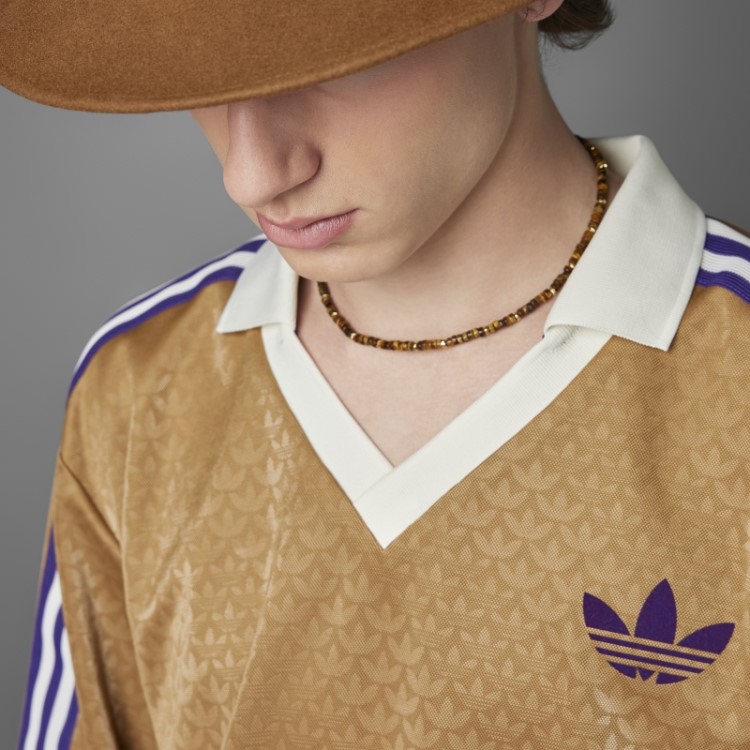 Adidas Brown Desert Adicolor Heritage Now Camiseta Manga Longa Vintage