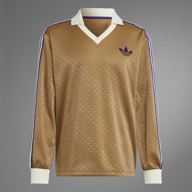 Adidas Brown Desert Adicolor Heritage Now Camiseta Manga Longa Vintage