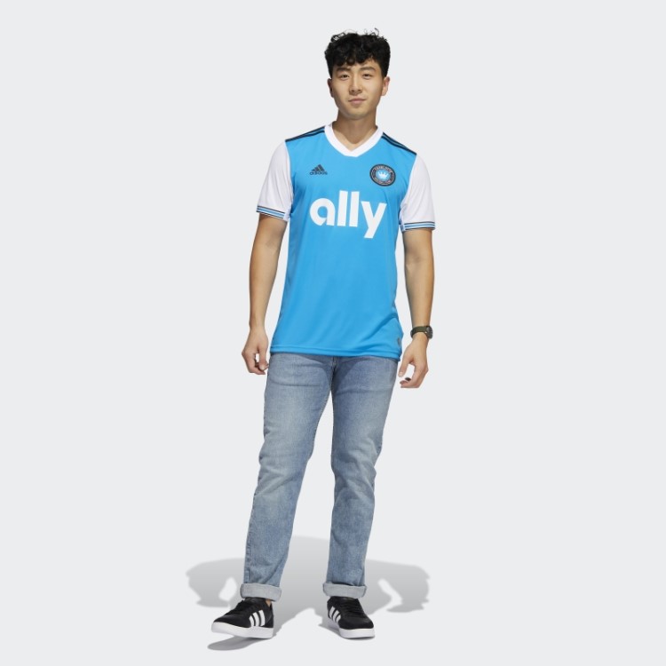 Charlotte Fc 22/23 Home Jersey Azul Adidas