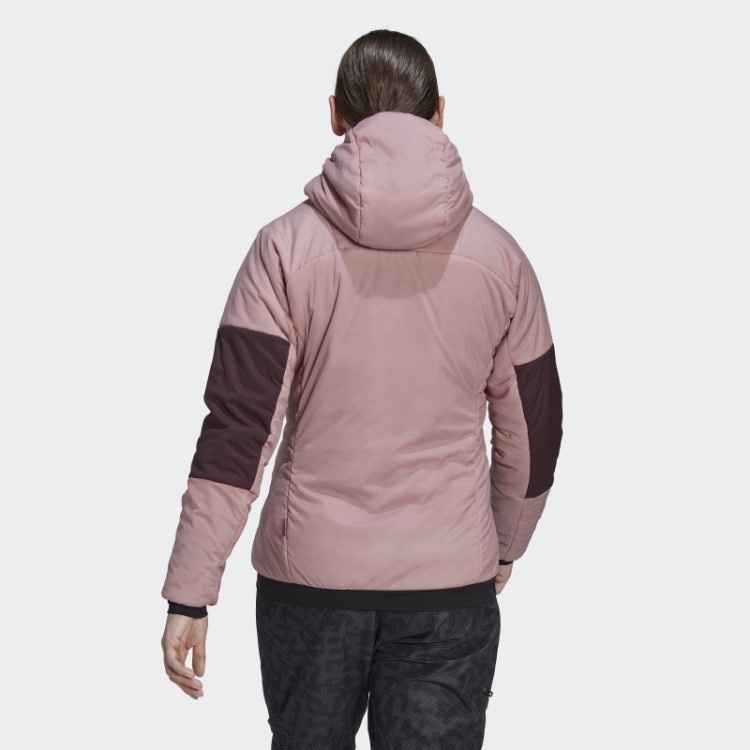 Jaqueta Com Capuz Malva Adidas Terrex Techrock Stretch Primaloft