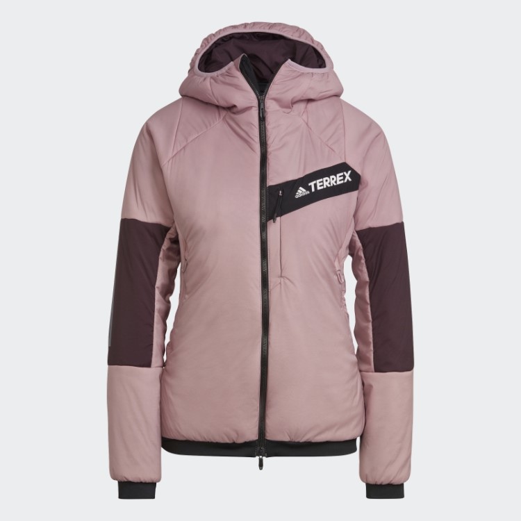 Jaqueta Com Capuz Malva Adidas Terrex Techrock Stretch Primaloft