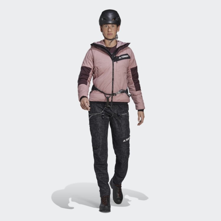 Jaqueta Com Capuz Malva Adidas Terrex Techrock Stretch Primaloft