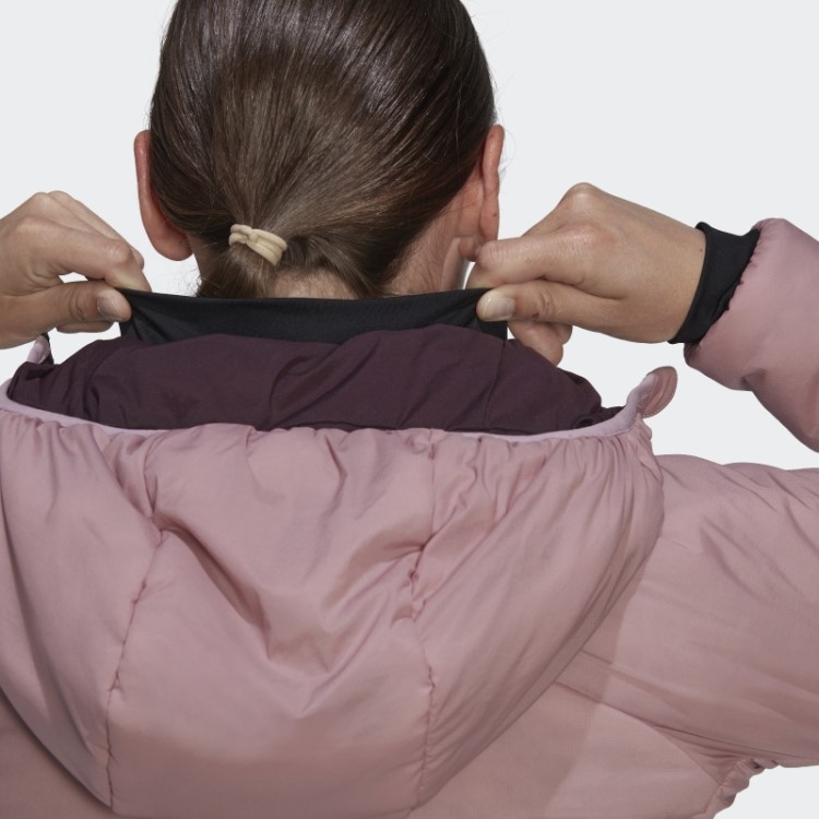 Jaqueta Com Capuz Malva Adidas Terrex Techrock Stretch Primaloft