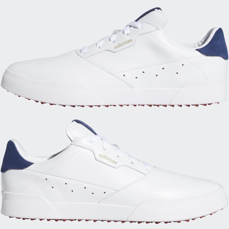 Tênis De Golfe Retrô Adicross Branco Adidas