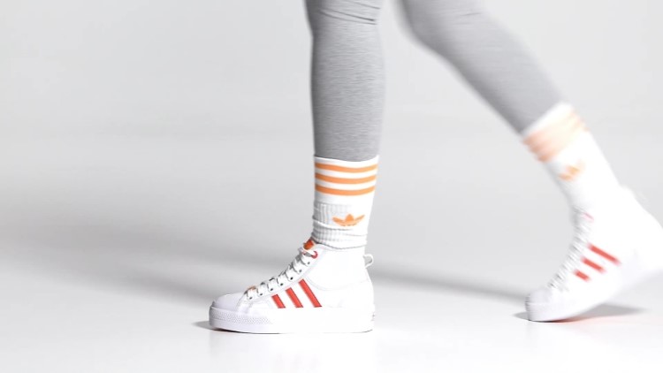 Adidas Nizza Nizza Sapatos Veganos Médios Brancos