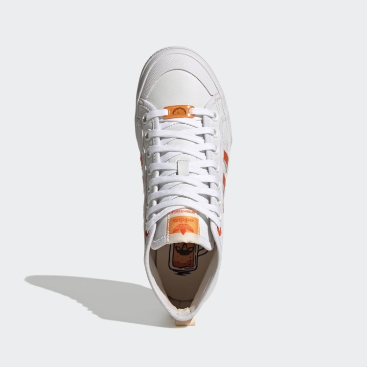 Adidas Nizza Nizza Sapatos Veganos Médios Brancos