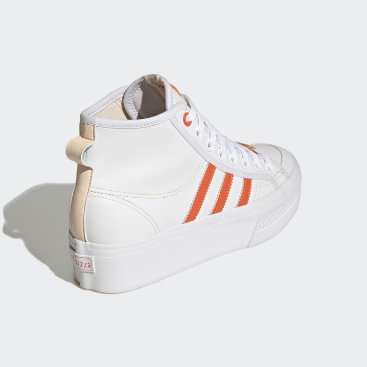 Adidas Nizza Nizza Sapatos Veganos Médios Brancos