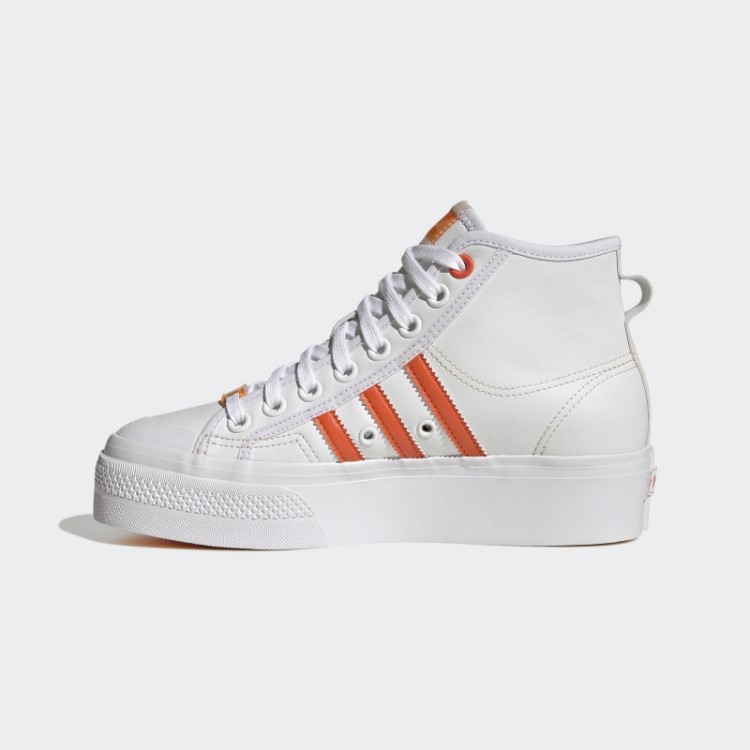 Adidas Nizza Nizza Sapatos Veganos Médios Brancos