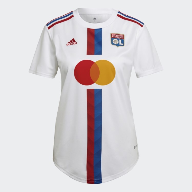 Camisa Branca Olympique Lyonnais 22/23 Home Adidas Fashion