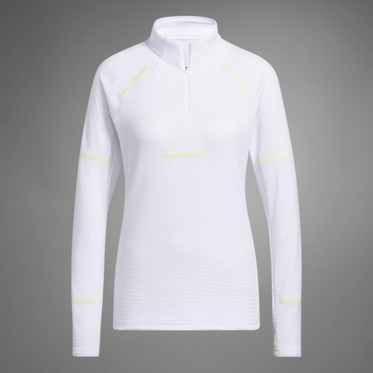 Adidas Reflect At Night X-city Top Branco De Manga Comprida