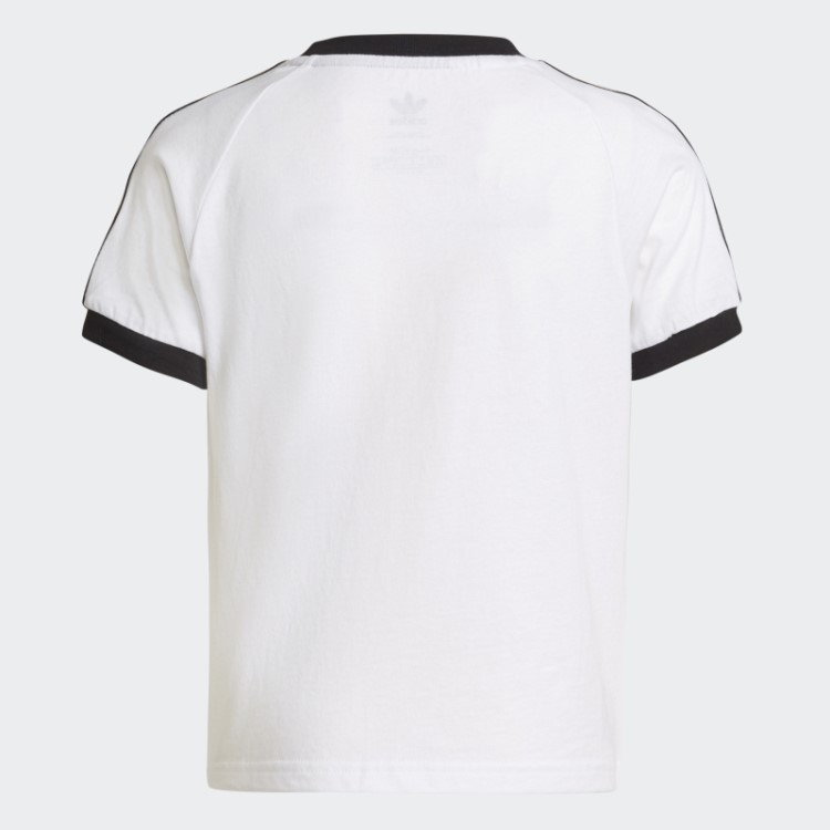 Adidas Adicolor Camiseta Branca Com As Três Listras