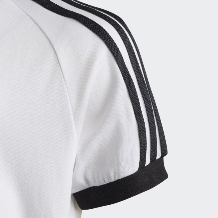 Adidas Adicolor Camiseta Branca Com As Três Listras