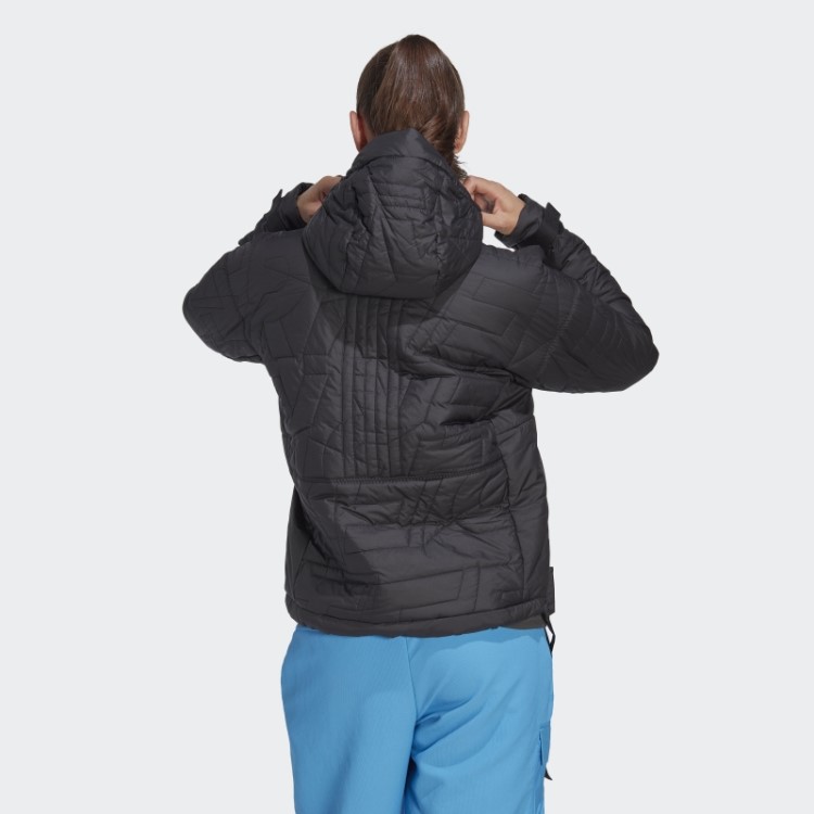Quente Adidas Terrex Feito Para Ser Refeito Anoraque Acolchoado Preto