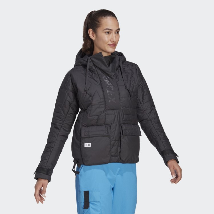 Quente Adidas Terrex Feito Para Ser Refeito Anoraque Acolchoado Preto