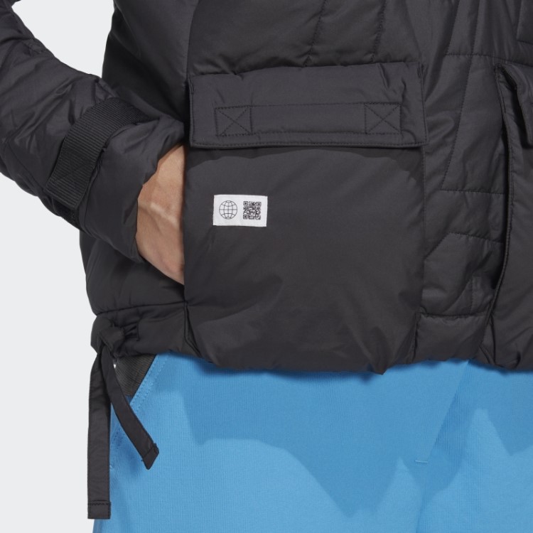 Quente Adidas Terrex Feito Para Ser Refeito Anoraque Acolchoado Preto