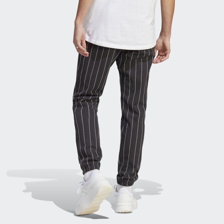 Adidas Joggers Risca De Giz De Lã Preto