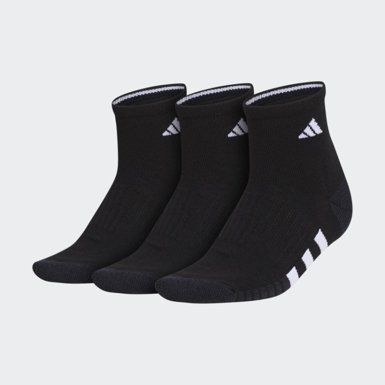 Meia Adidas Acolchoada 3 Pares Cinza